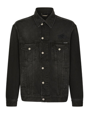 GRAY WASH DENIM JACKET
