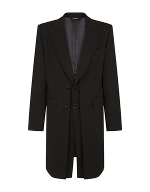 STRETCH WOOL COAT