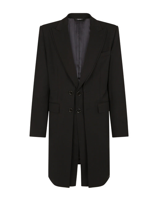 STRETCH WOOL COAT