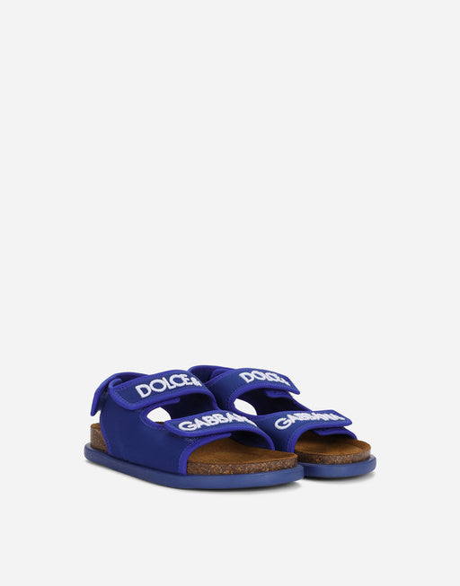 TECHNICAL FABRIC SANDALS WITH LOGO EMBROIDERY