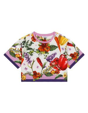 FARMER-PRINT JERSEY T-SHIRT