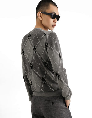WOOL AND SILK PULLOVER