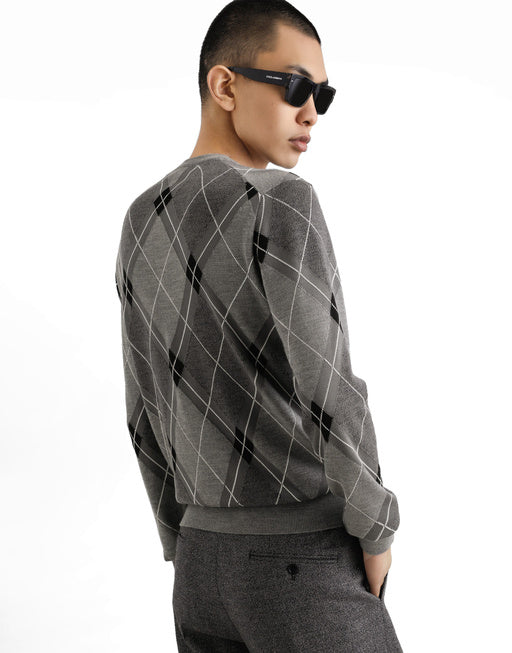 WOOL AND SILK PULLOVER