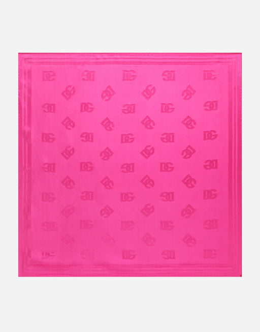 TWILL JACQUARD SCARF WITH DG LOGO (70 X 70)