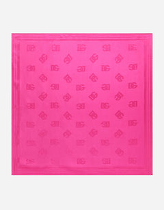 TWILL JACQUARD SCARF WITH DG LOGO (70 X 70)