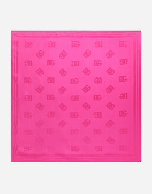 TWILL JACQUARD SCARF WITH DG LOGO (70 X 70)