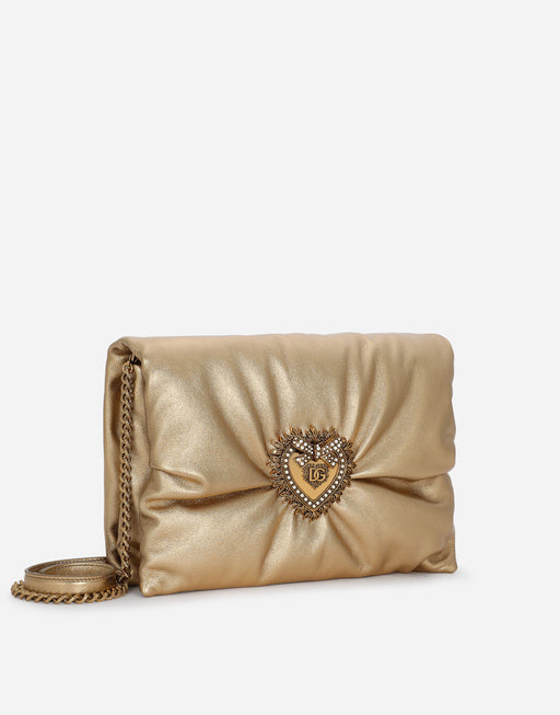 MEDIUM FOILED CALFSKIN DEVOTION SOFT BAG