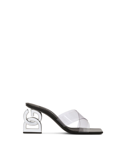PVC MULES WITH DG POP HEEL