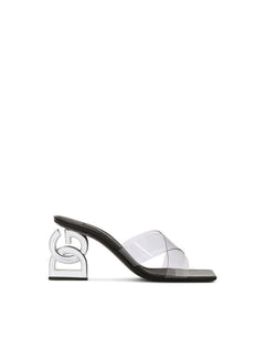 PVC MULES WITH DG POP HEEL
