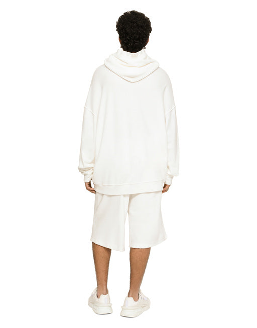 JERSEY TERRY HOODIE WITH LOGO TAG