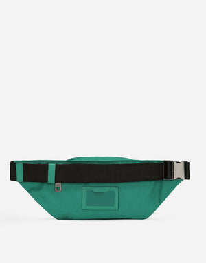 SMALL NYLON BELT BAG WITH RUBBERIZED LOGO