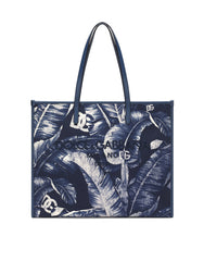LARGE PRINTED CANVAS SHOPPER