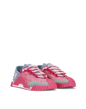 MIXED-MATERIALS NS1 SLIP-ON SNEAKERS