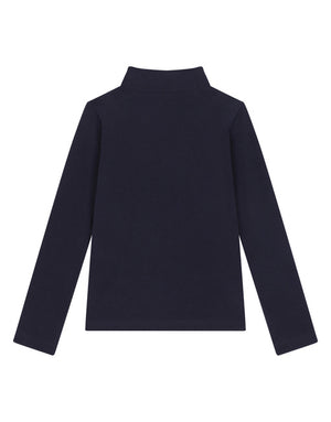 JERSEY MOCK TURTLE-NECK