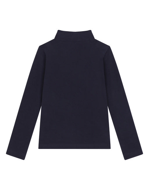 JERSEY MOCK TURTLE-NECK