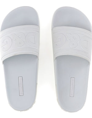RUBBER BEACHWEAR SLIDES WITH DG LOGO