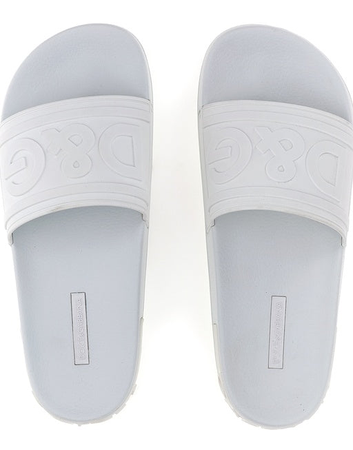 RUBBER BEACHWEAR SLIDES WITH DG LOGO