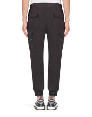 JERSEY JOGGING PANTS WITH BRANDED PLATE