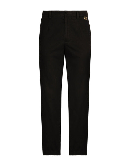 COIN DETAIL COTTON GABARDINE PANTS
