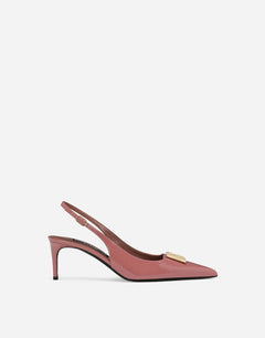 POLISHED CALFSKIN SLINGBACKS