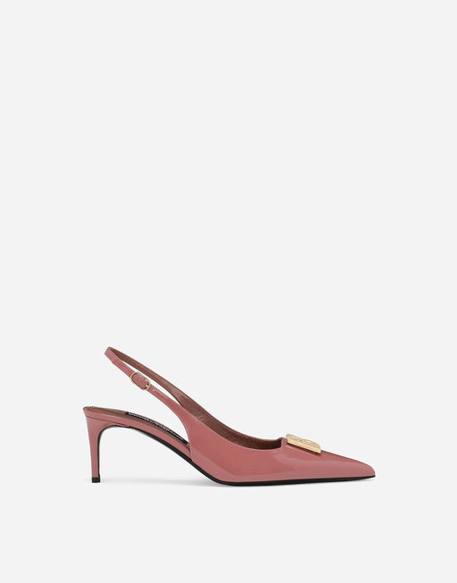 POLISHED CALFSKIN SLINGBACKS