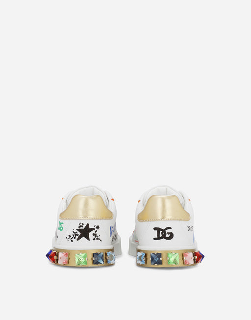 GRAFFITI-PRINT PORTOFINO LIGHT SNEAKERS
