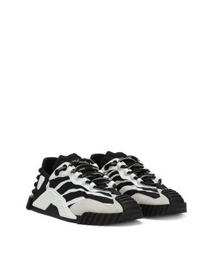 MIXED-MATERIALS NS1 SLIP-ON SNEAKERS