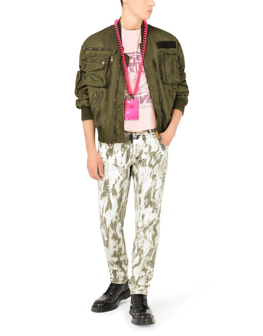 NYLON JACKET WITH MULTIPLE ZIPPERS