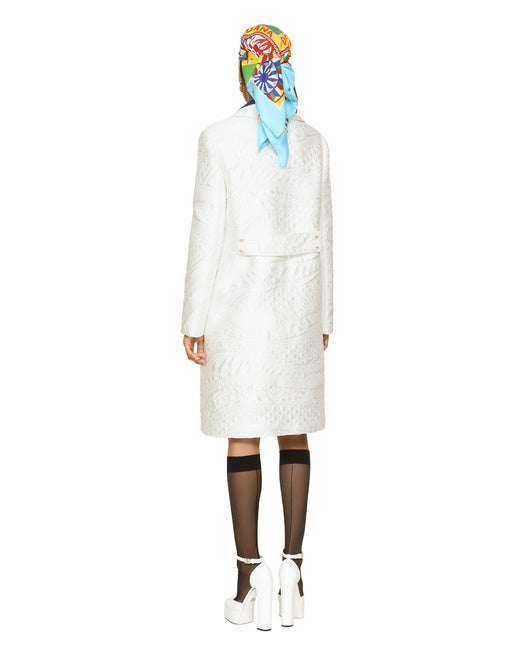 BROCADE COAT WITH DG BUTTONS