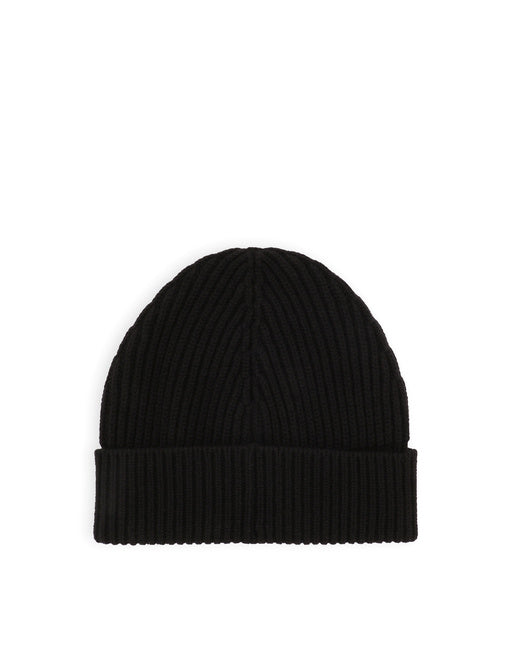 KNIT CASHMERE AND WOOL HAT WITH DGVIB3 PATCH