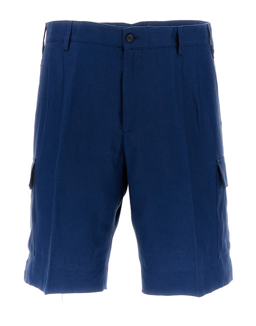 BERMUDA CARGO SHORTS IN LINEN