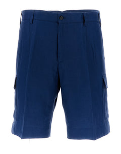 BERMUDA CARGO SHORTS IN LINEN