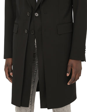 STRETCH WOOL COAT