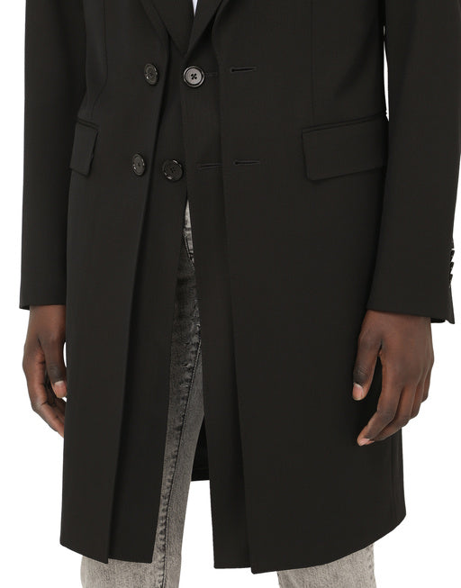 STRETCH WOOL COAT