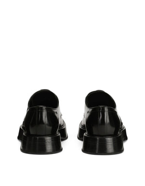 BRUSHED CALFSKIN DERBY SHOES
