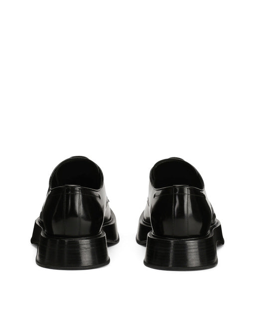 BRUSHED CALFSKIN DERBY SHOES