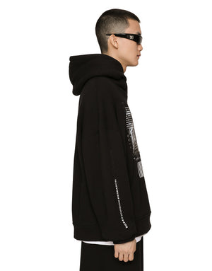 JERSEY HOODIE WITH DGVIB3 PRINT