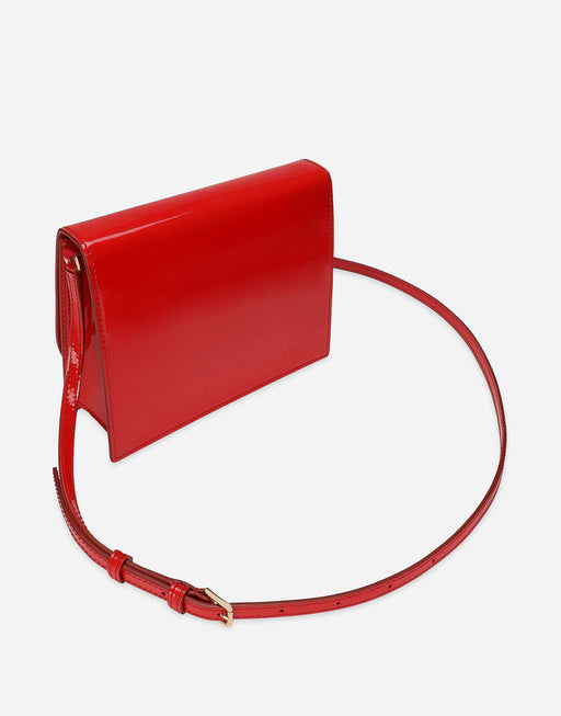 PATENT LEATHER DG LOGO BAG CROSSBODY BAG
