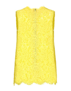CORDONETTO FLORAL LACE TOP