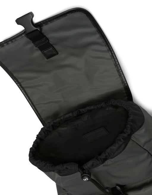 NYLON BACKPACK WITH CAMOUFLAGE PRINT