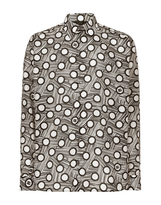 PRINTED SILK SHIRT