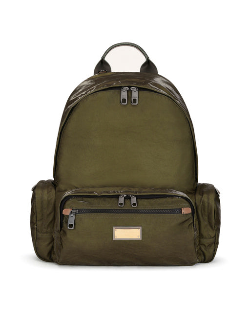 NERO SICILIA DNA NYLON BACKPACK WITH BRANDED TAG