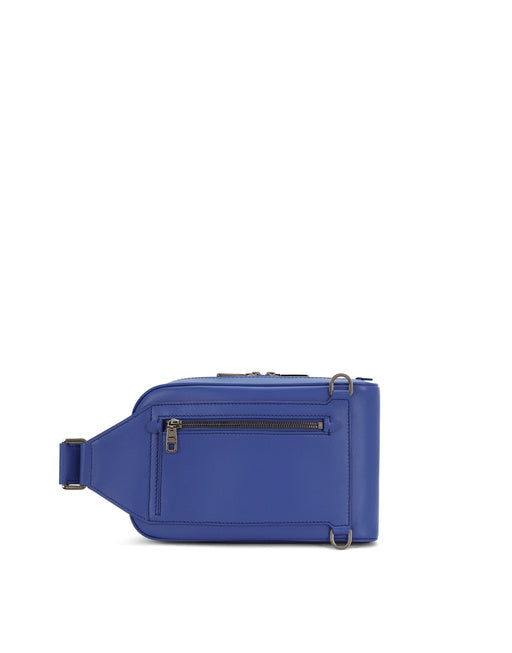CALFSKIN BELT BAG WITH RAISED LOGO