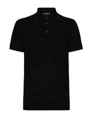 PIQUÉ POLO-SHIRT WITH FLOCKED DOLCE&GABBANA LOGO
