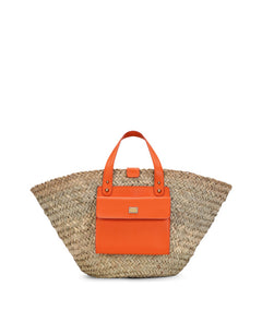 STRAW KENDRA COFFA BAG