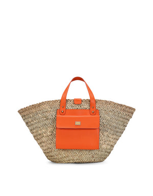 STRAW KENDRA COFFA BAG