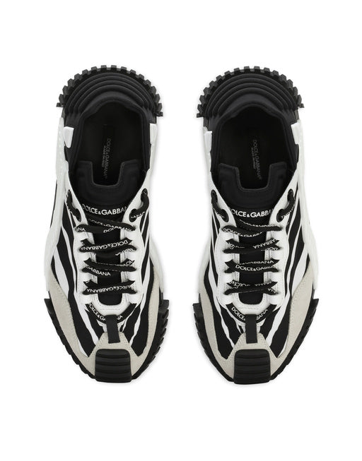 MIXED-MATERIALS NS1 SLIP-ON SNEAKERS