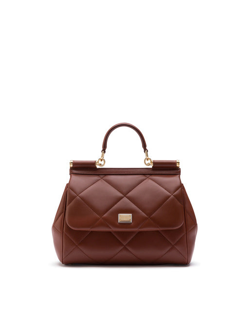 MEDIUM SICILY BAG IN QUILTED ARIA CALFSKIN
