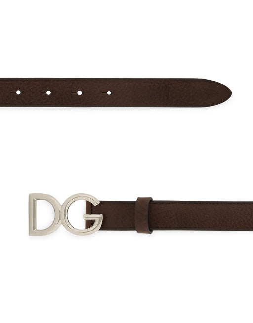 TUMBLED LEATHER BELT