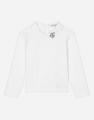 JERSEY T-SHIRT WITH DG LOGO EMBROIDERY